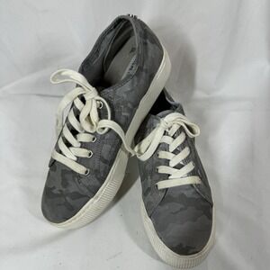 Steve‎ Madden Sneakers Women's 9.5 Emmi Grey Camo Boho
